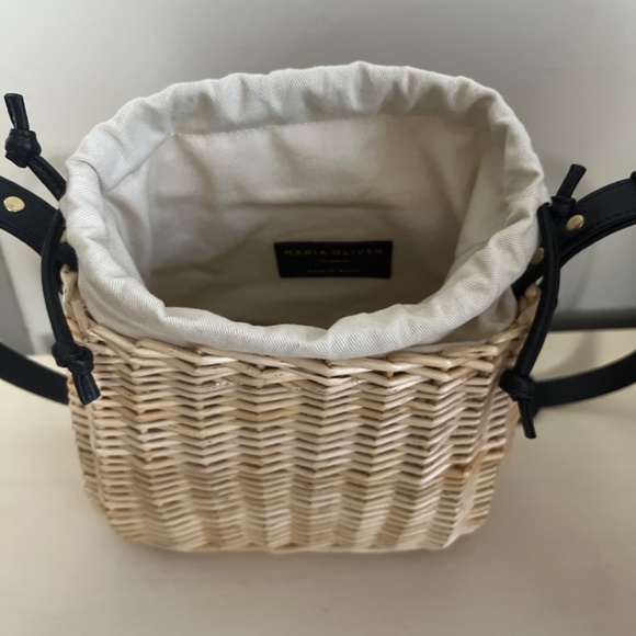 MARIA OLIVER CHRIS BASKET DRAWSTRING SHOULDER BAG - Picture 4 of 8
